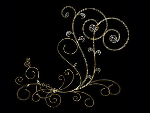 beige floral pattern illustration