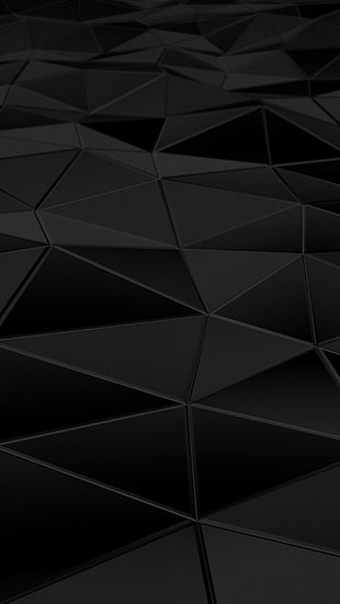 black and gray geometric wallpaper HD wallpaper