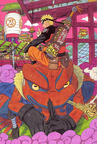 Naruto illustration, Naruto Shippuuden, Masashi Kishimoto, Uzumaki Naruto, artwork HD wallpaper
