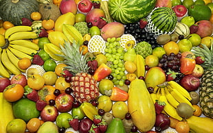 assorted fruits on table HD wallpaper
