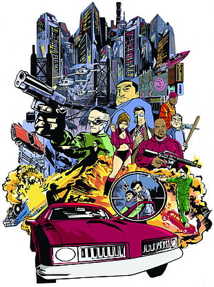 game illustration, Grand Theft Auto, GTA III, Liberty City HD wallpaper
