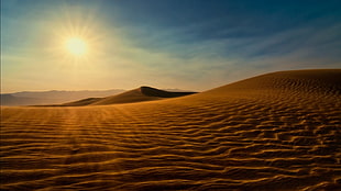 sand dunes, desert