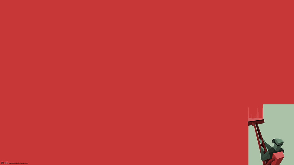 red and white paper screenshot, minimalism, red, selective coloring, artwork HD wallpaper