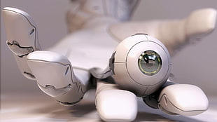 white robot hand, robot, futuristic, Deus Ex: Human Revolution, Sarif Industries HD wallpaper
