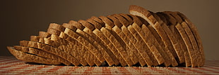 photo of sliced loaf of bread HD wallpaper