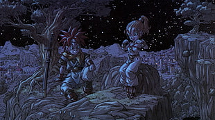 Dragon Ball Broly and Bulma graphic, SNES, Chrono Trigger