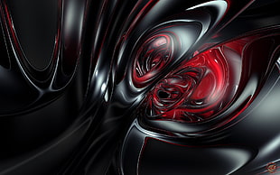 red and black light digital wallpaper