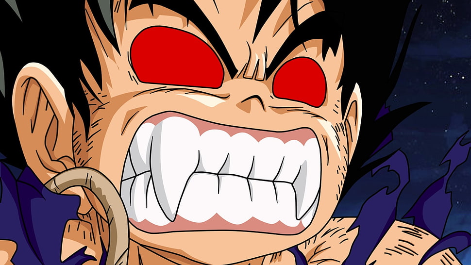 Dragonball turning into Legend Ape form HD wallpaper