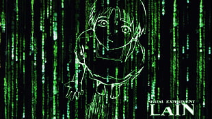 Serial Experiment Lain digital wallpaper, Serial Experiments Lain, Lain Iwakura, cyberpunk