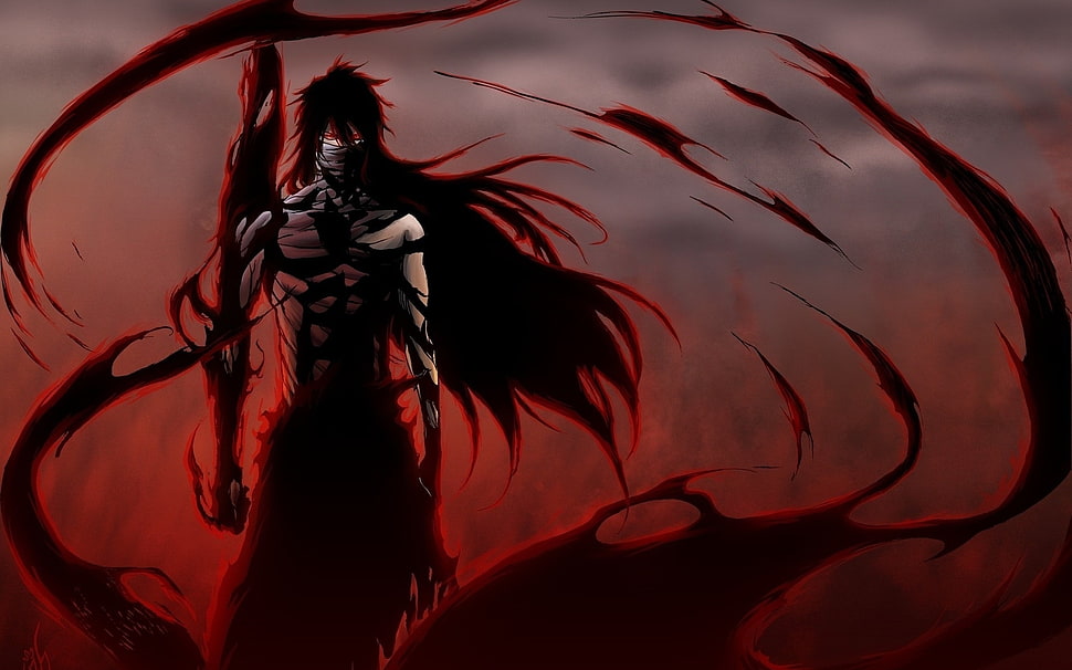 Ichigo of Bleach illustration HD wallpaper