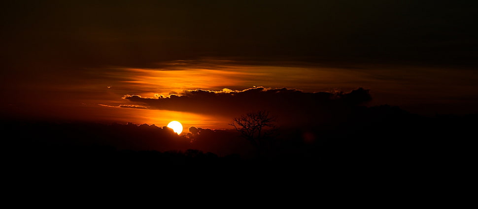 sunset scenery, Sun HD wallpaper