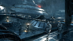 Star Wars video game screenshot, Star Wars, spaceship, Star Wars: Episode II - The Attack of the Clones, science fiction