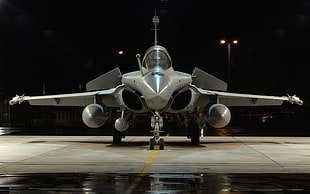 gray fighter jet, Dassault Rafale, military, fighter plane