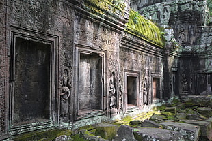 gray stone temple, Siem Reap, Angkor Wat, temple, Hinduism