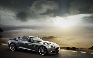 silver coupe, Aston Martin, Aston Martin DBS, car