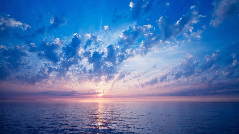 body of water, clouds HD wallpaper