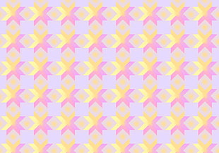 pink and yellow artwork