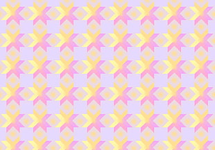 pink and yellow artwork