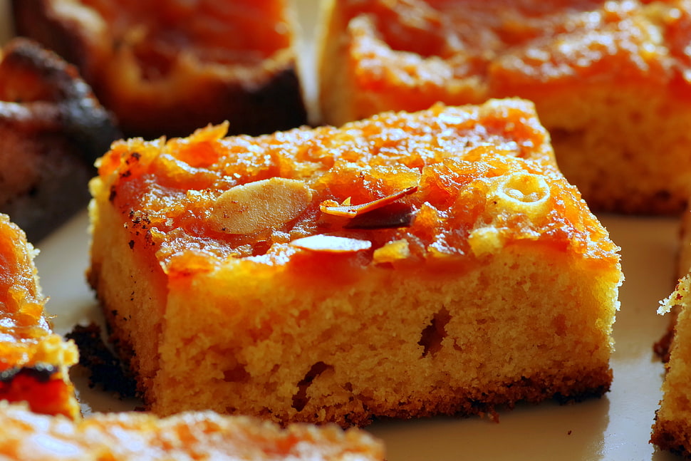 sliced banana pie HD wallpaper