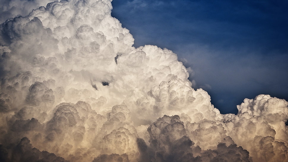 white clouds, clouds, sky HD wallpaper