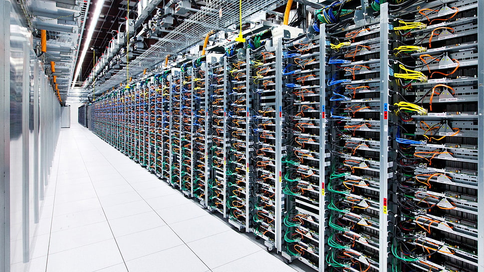 closeup photo of patch panel lot HD wallpaper