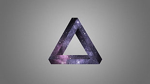 triangle purple galaxy print decor
