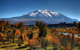 brown and white mountain HD wallpaper