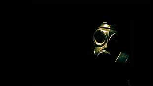 black gas mask, apocalyptic, gas masks