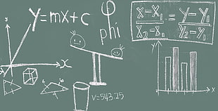 green chalk board