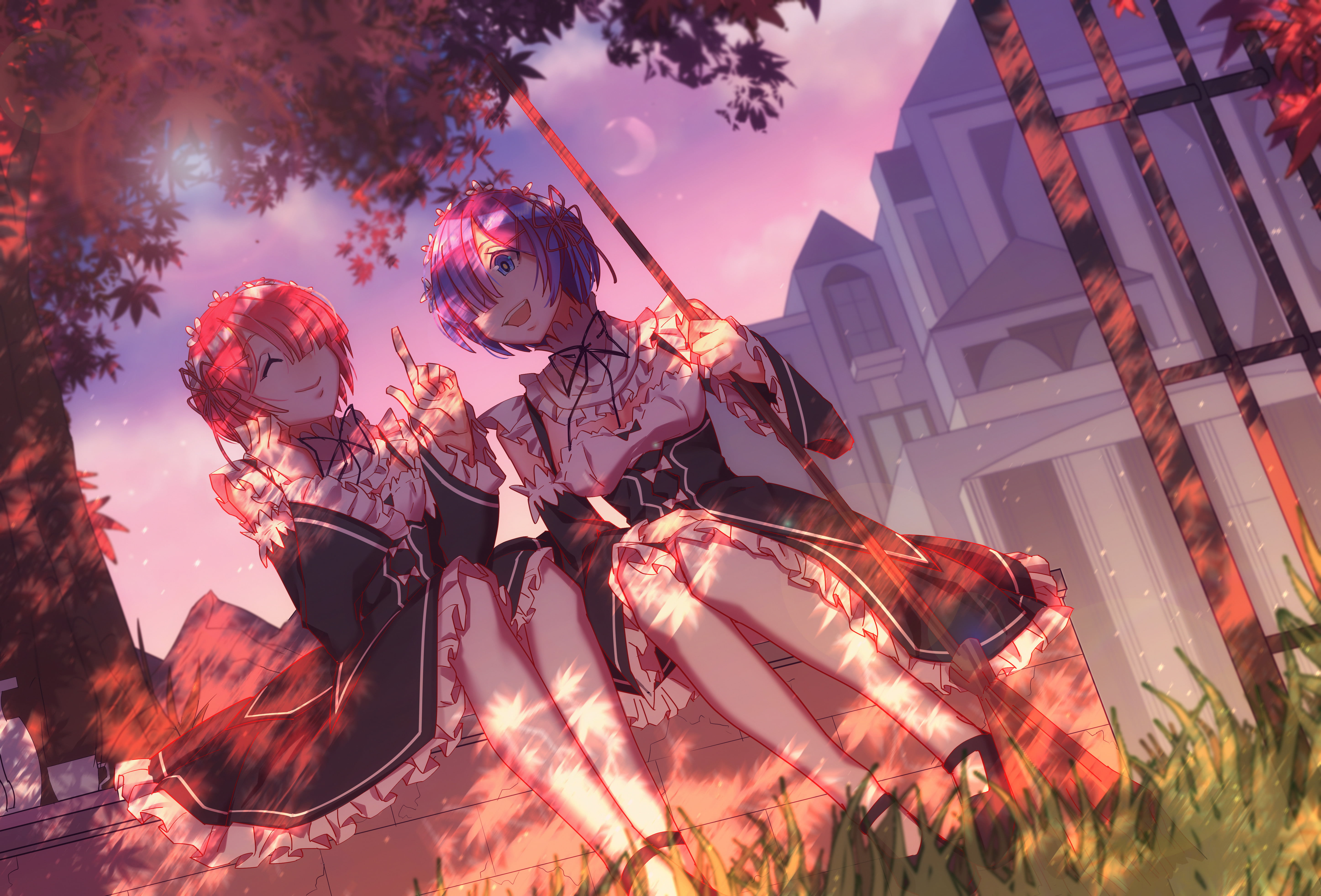 Ram and Rem from Re:Zero HD wallpaper | Wallpaper Flare