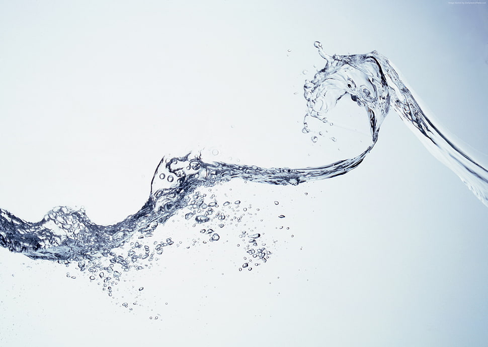 water droplet illustration HD wallpaper