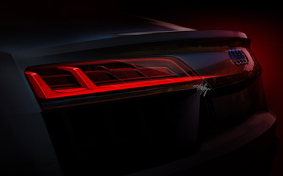 vehicle tail lights, Audi R8, car, vehicle, Super Car  HD wallpaper
