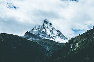 Matterhorn, Mountains, Fog, Sky
