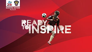 Ready to Inspire text, Russia, FIFA World Cup, Andrey Arshavin