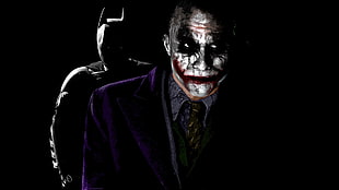 The Joker and Batman digital wallpaper, movies, Batman, The Dark Knight, Joker