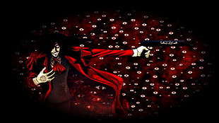 black haired male anime character illustration, Hellsing, Alucard