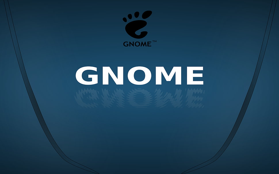 Gnome logo screenshot, Linux, GNU, GNOME HD wallpaper