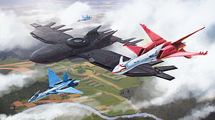 flying Pokemon-themed planes