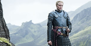 male Game of Thrones characeter, Gwendoline Christie, brienne of tarth, Game of Thrones, armor