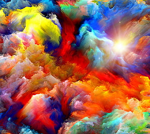 abstract, colorful, artwork