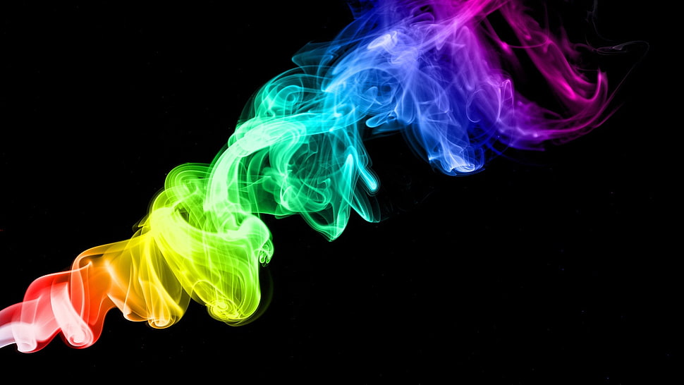 assorted-color smoke HD wallpaper