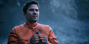 men's orange suit, Lost In Space Season 1, Ignacio Serricchio, TV Series