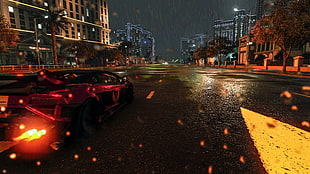 racing game application, The Crew Wild Run, Lamborghini Gallardo Superleggera LP570, Burnout, heavy rain HD wallpaper