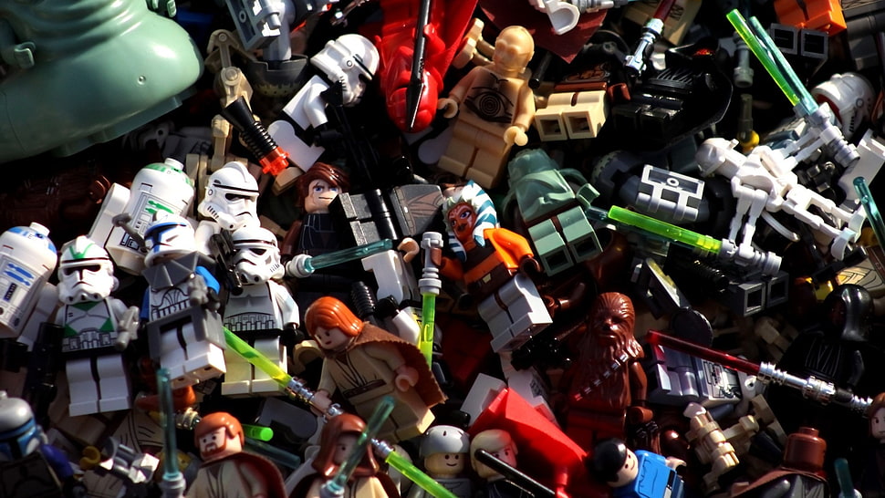 Star Wars minifig collection, Star Wars, LEGO, toys HD wallpaper
