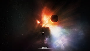 two planets wallpaper, space, planet