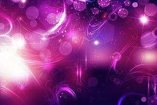 purple polka-dot graphic wallpaper HD wallpaper