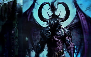 Terrorblade illustration, Warcraft, Illidan Stormrage, video games, World of Warcraft
