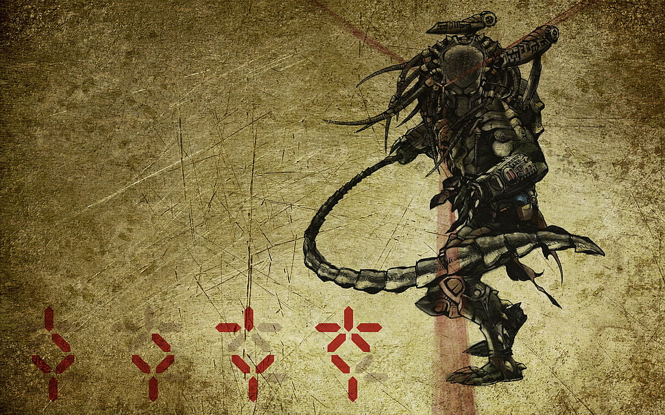 Predator illustration HD wallpaper