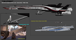 gray, black, and red plane illustration, Mass Effect: Andromeda, Mass Effect, Andromeda Initiative, Tempest