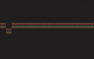 black and orange digital wallpaper